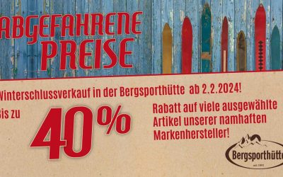 WSV mit bis zu 40 % Rabatt