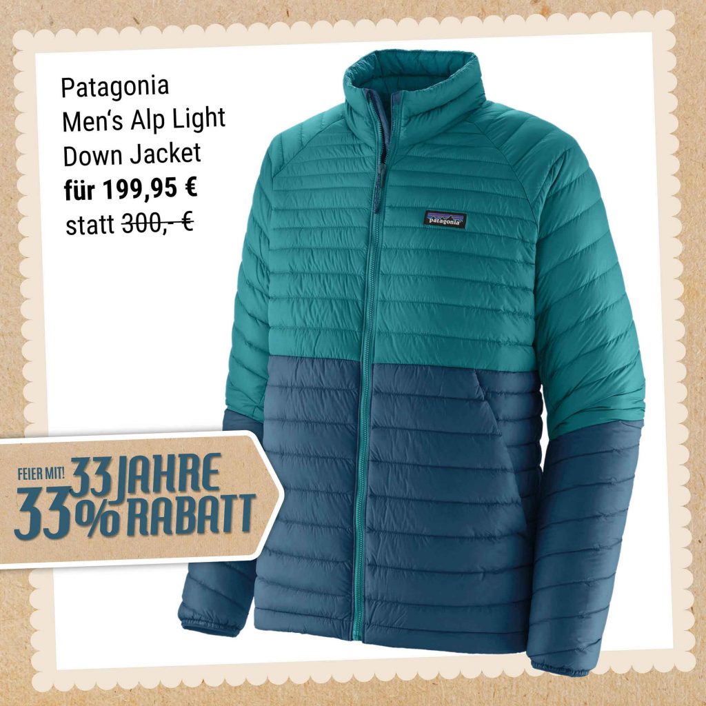 Patagonia Men's AlpLight Down Jacket Bergsporthtte Augsburg