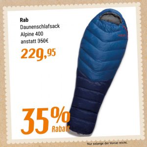 Rab Daunenschlafsack Alpine 400
