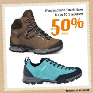 Wanderschuhe Einzelstücke
